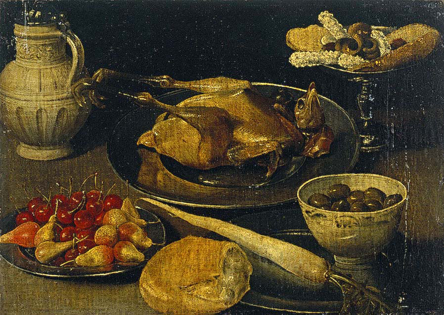 Breakfast with a Chicken